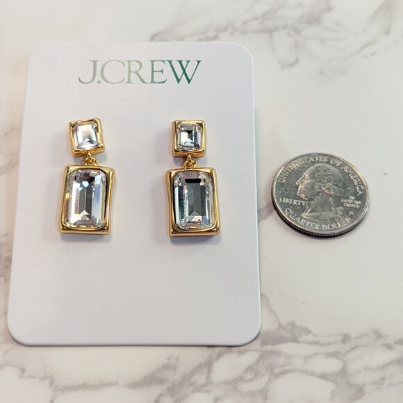 J.Crew Faceted Gemstone Drop Earrings - Picture 3 of 5